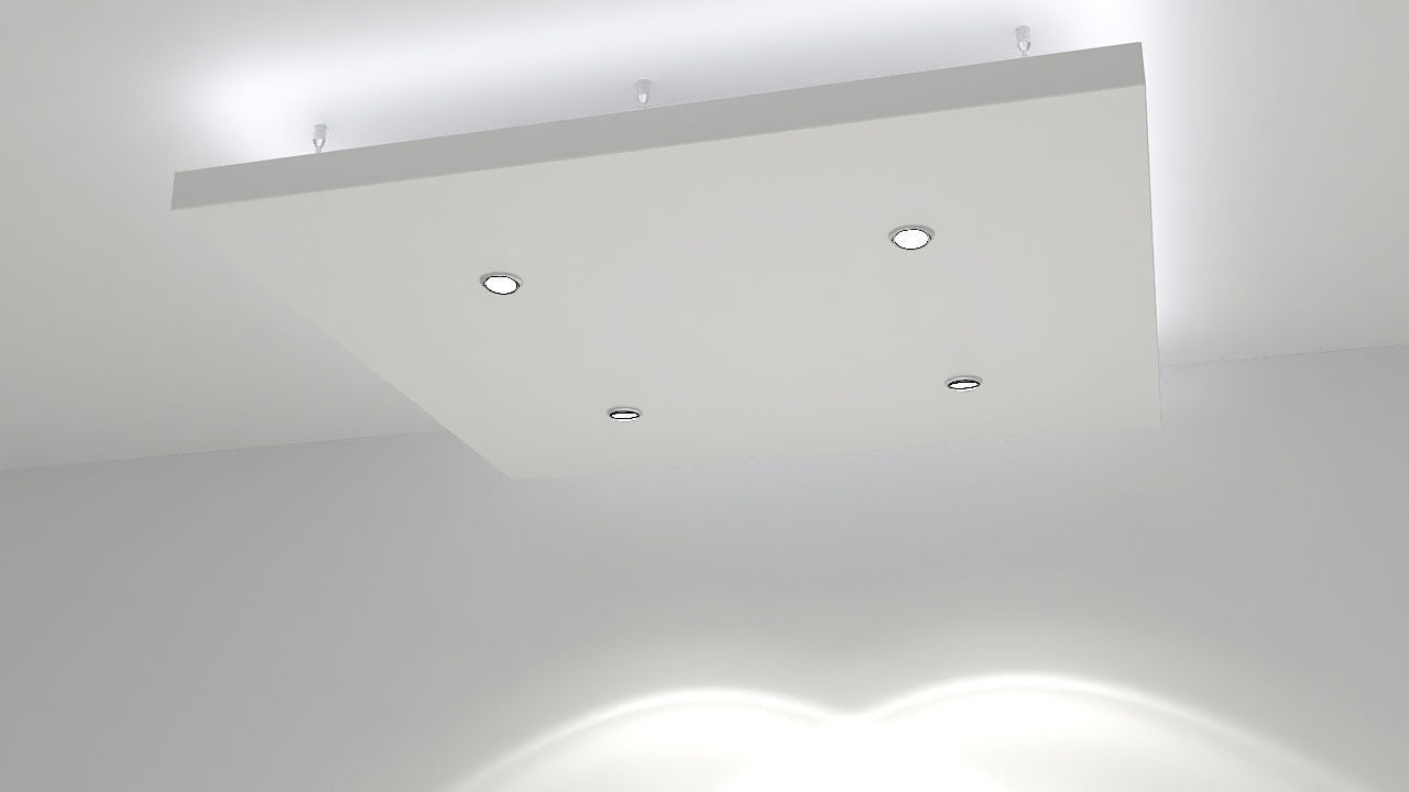 Suspended ceiling 3D model_4