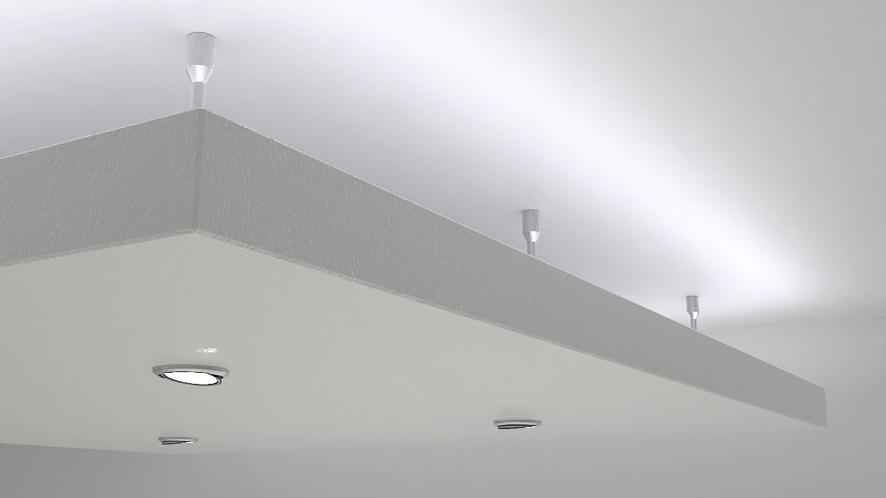 Suspended ceiling 3D model_3