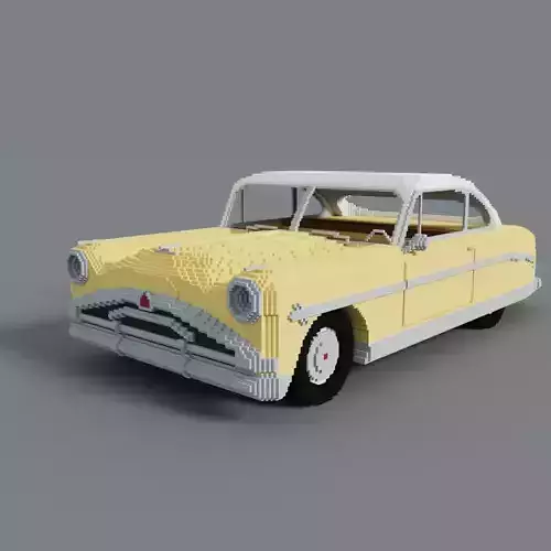 1952 Hudson Hornet Car Voxel Model