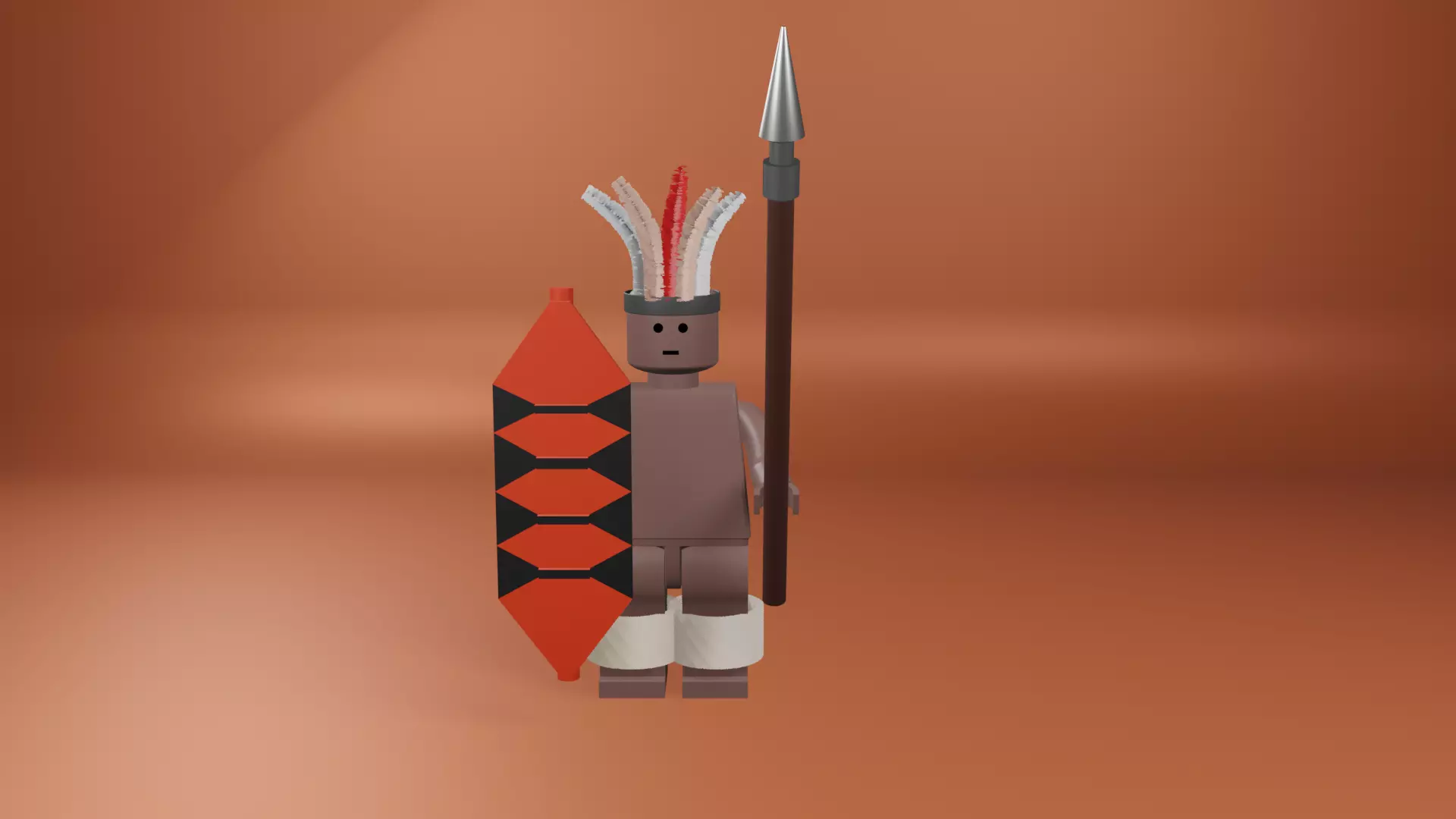 Zulu Warrior 3D print model