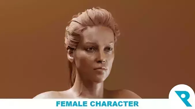 Realistic Female Character - Monique 3D model