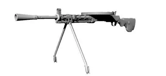 Firearm DP 27 Free 3D model