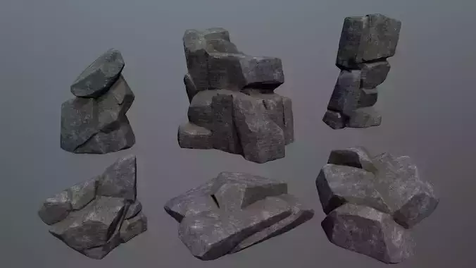 Rock Set stone sculpture