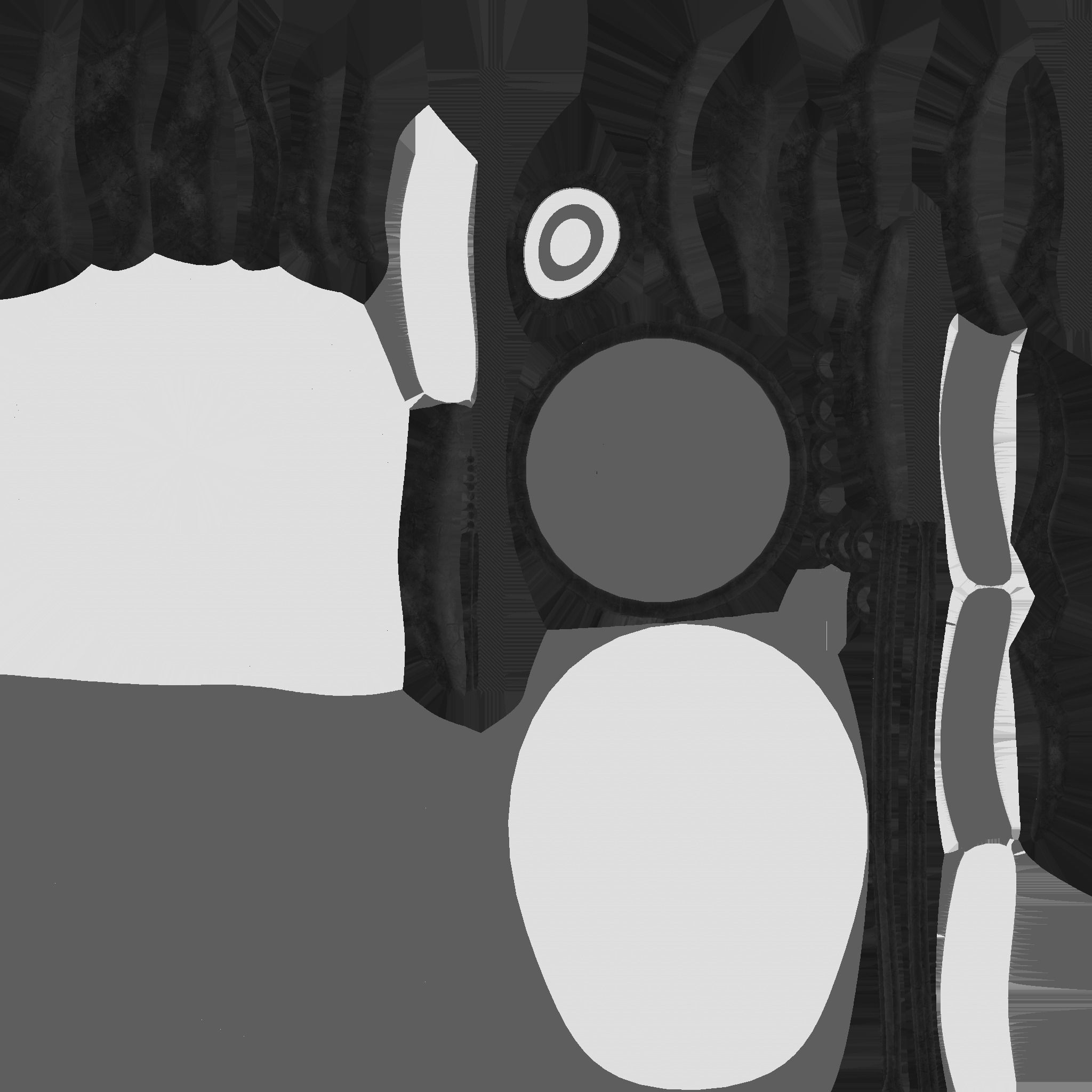 SciFi Backpack D02 Black Bronze - Fashion Character Design Low-poly 3D model_25