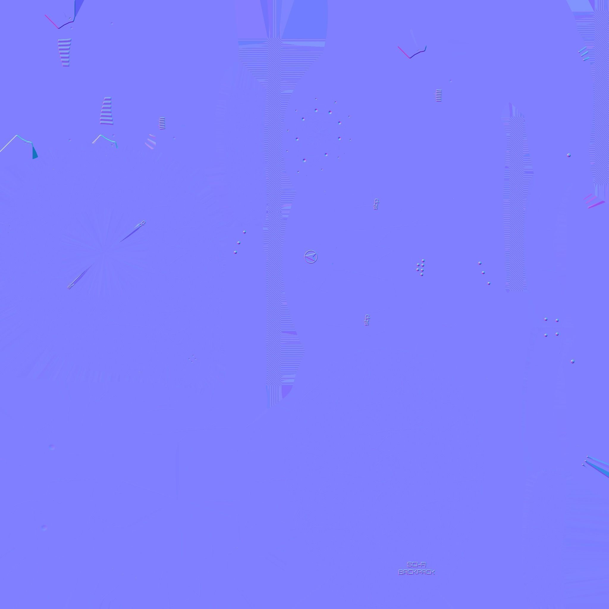 SciFi Backpack D02 Black Bronze - Fashion Character Design Low-poly 3D model_24