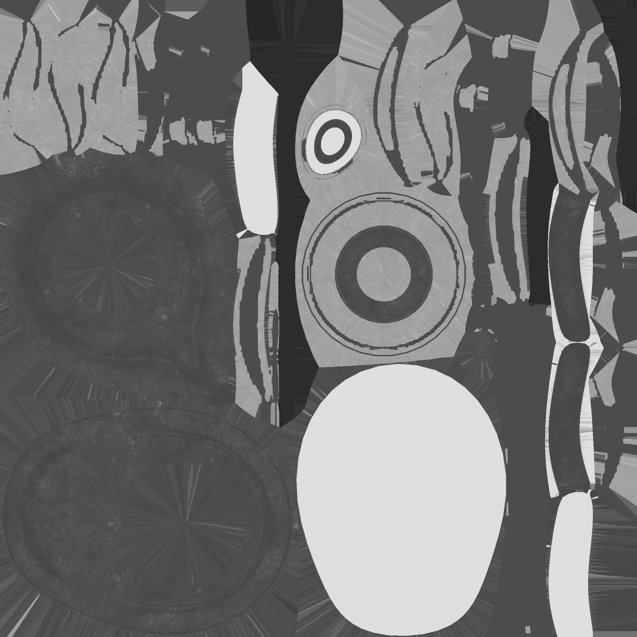 SciFi Backpack D03 Steel - Fashion Character Design Low-poly 3D model_25