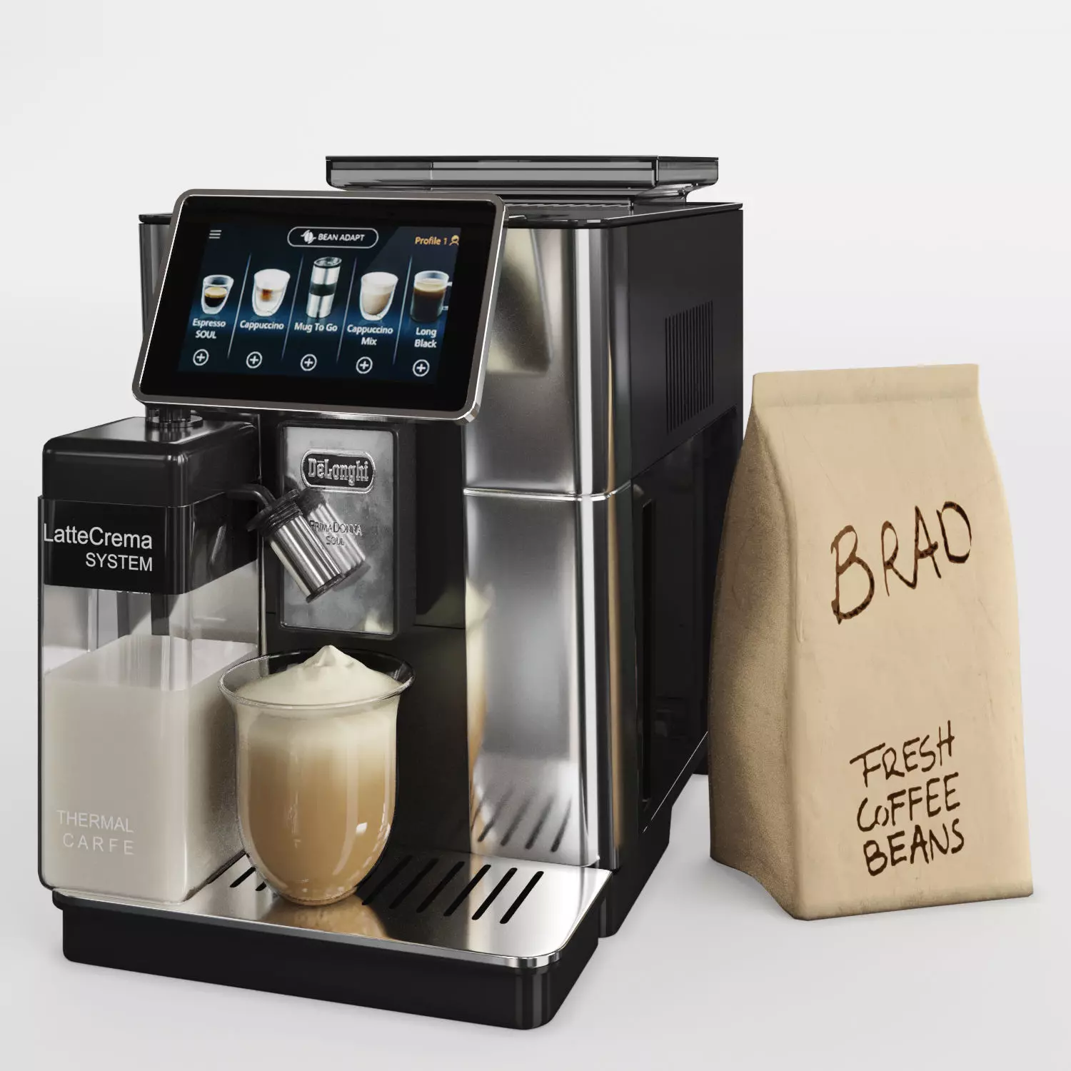 DELONGHI Primadonna Soul ECAM   COFFEEMAKER 3D model_0