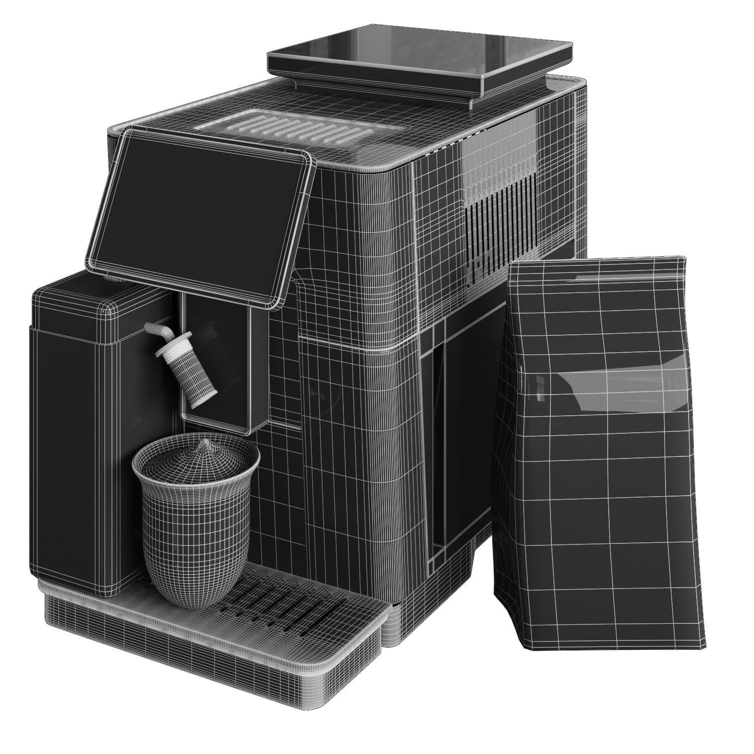 DELONGHI Primadonna Soul ECAM   COFFEEMAKER 3D model_4