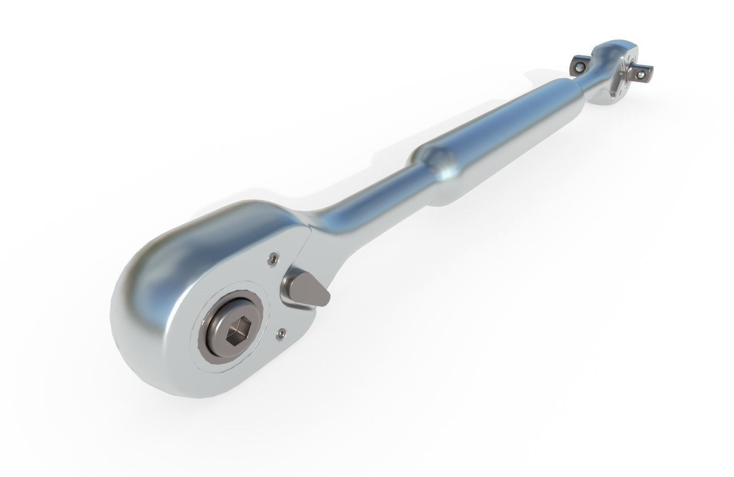 Ratcheting Wrench 01 Low-poly 3D model_9