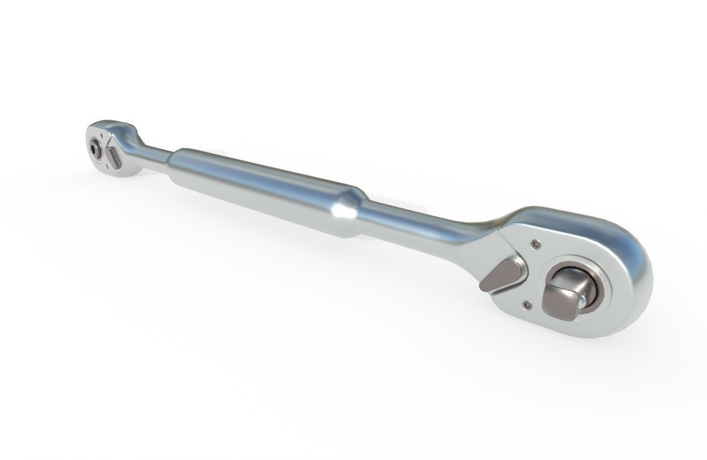 Ratcheting Wrench 01 Low-poly 3D model_5