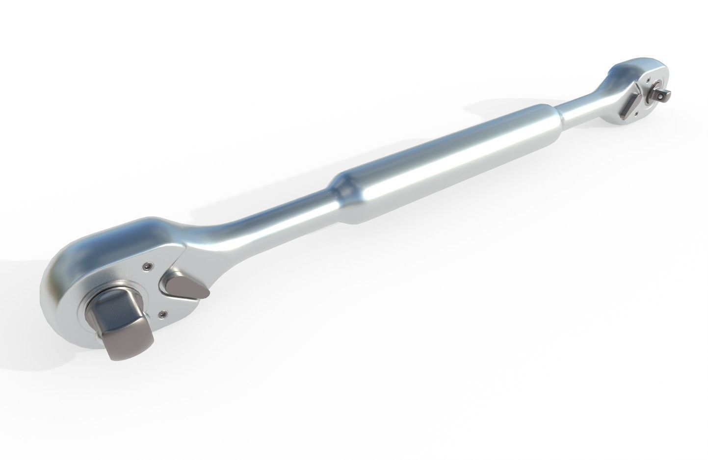Ratcheting Wrench 01 Low-poly 3D model_2