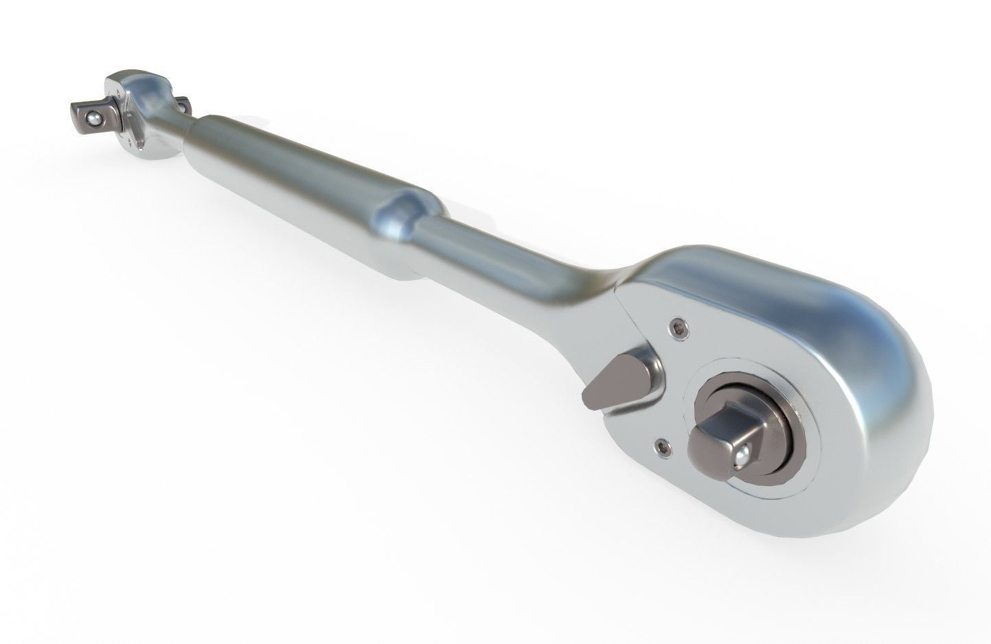 Ratcheting Wrench 01 Low-poly 3D model_10