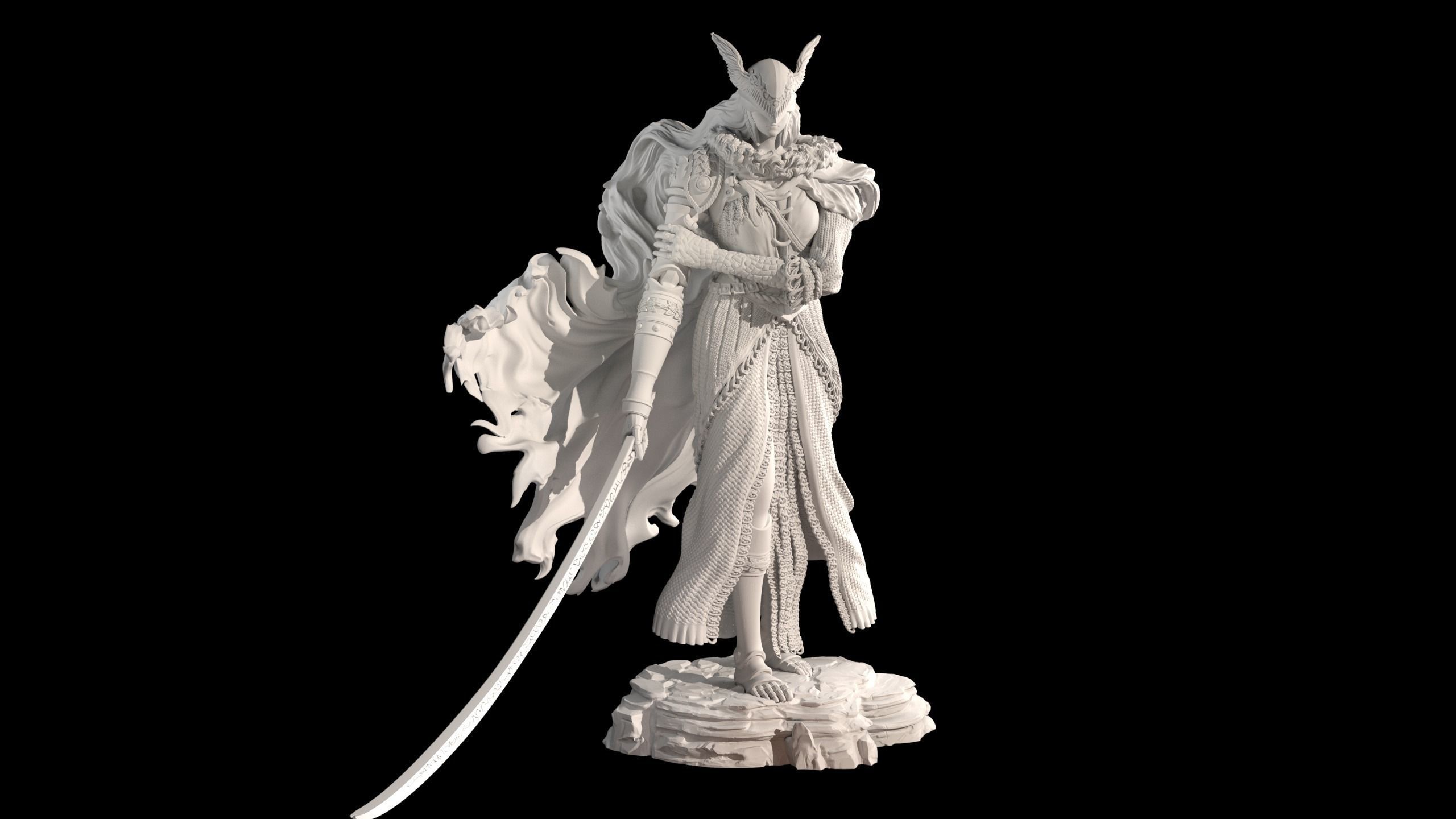 Malenia from Elden Ring 3D print model_1