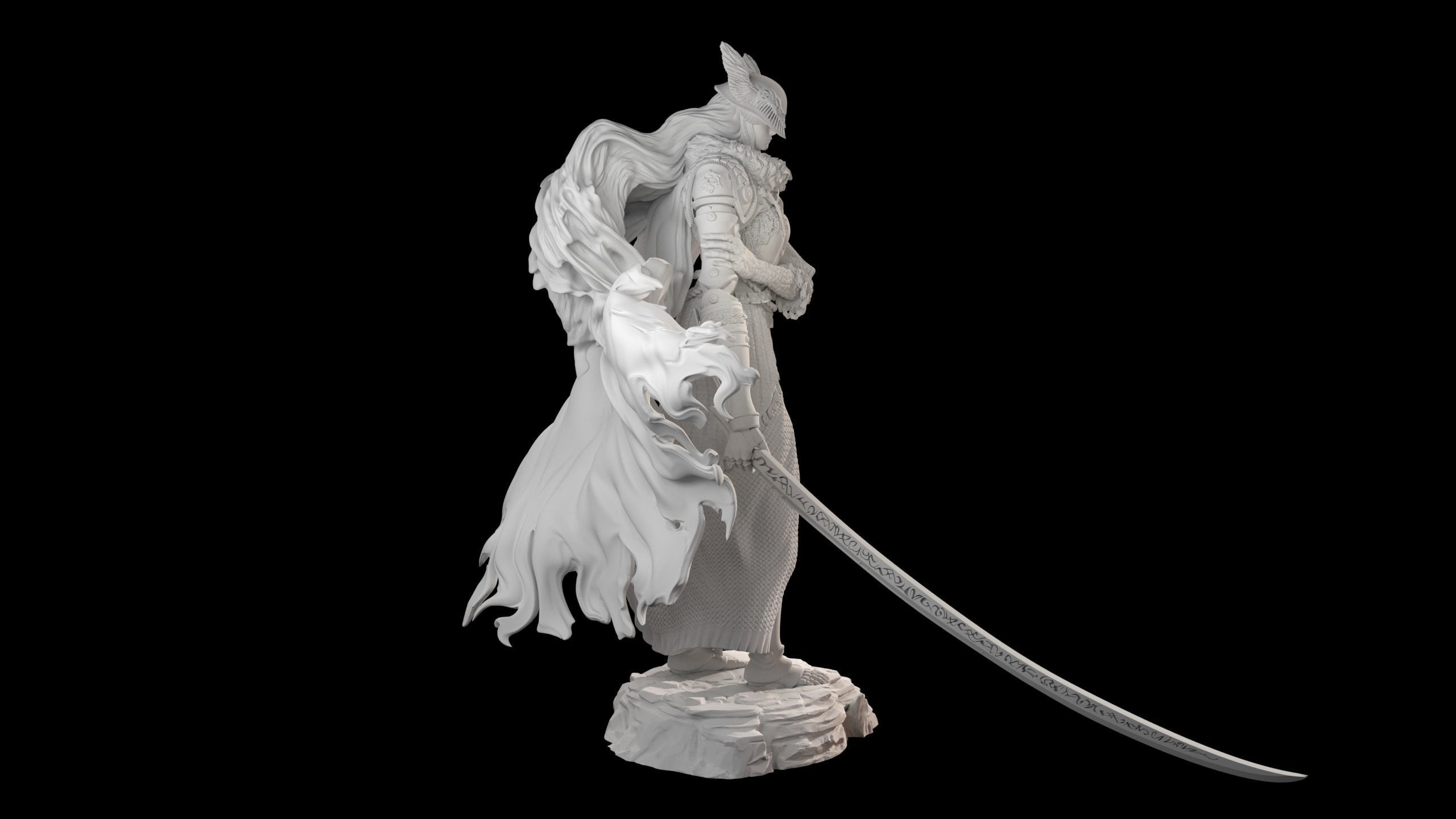 Malenia from Elden Ring 3D print model_2