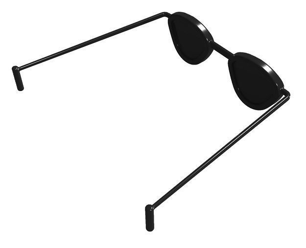 Stylish Sunglass Low-poly 3D model_3