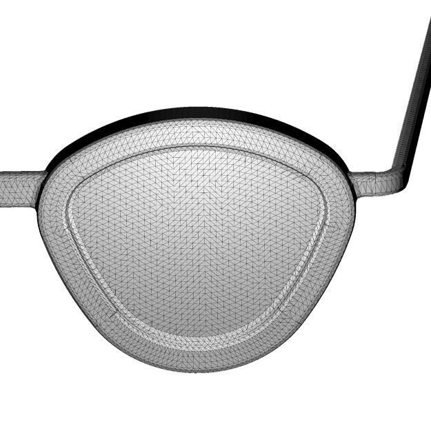 Stylish Sunglass Low-poly 3D model_5