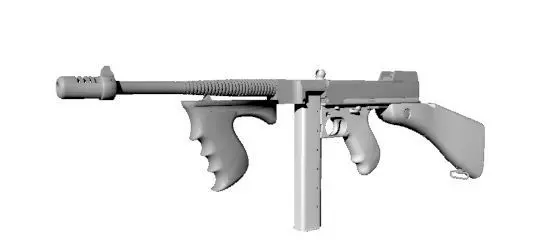 Firearm M1928 Free 3D model