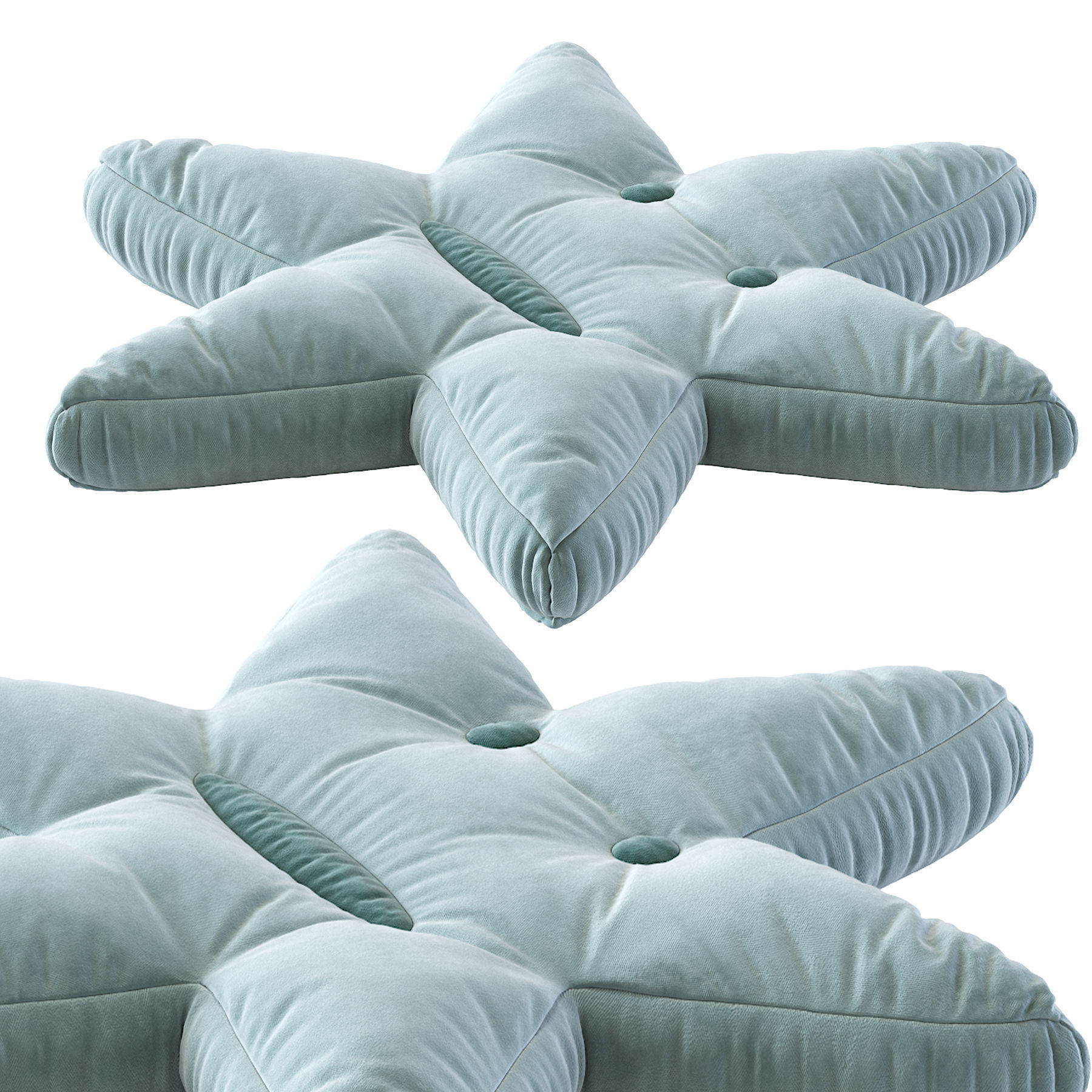 Pouf Star 3D model_2