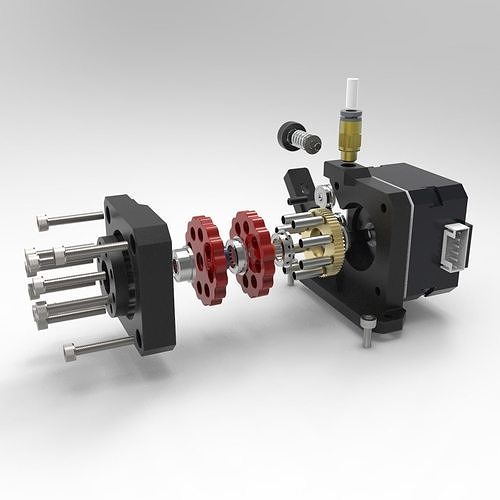 THE CYCLOIDAL EXTRUDER Free 3D print model
