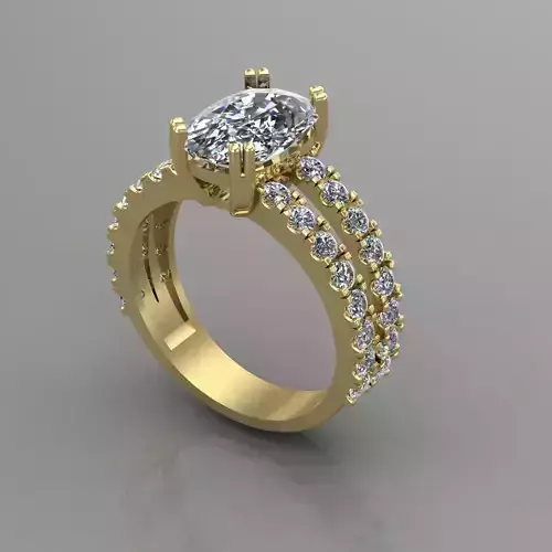 beautiful ring 3D print model