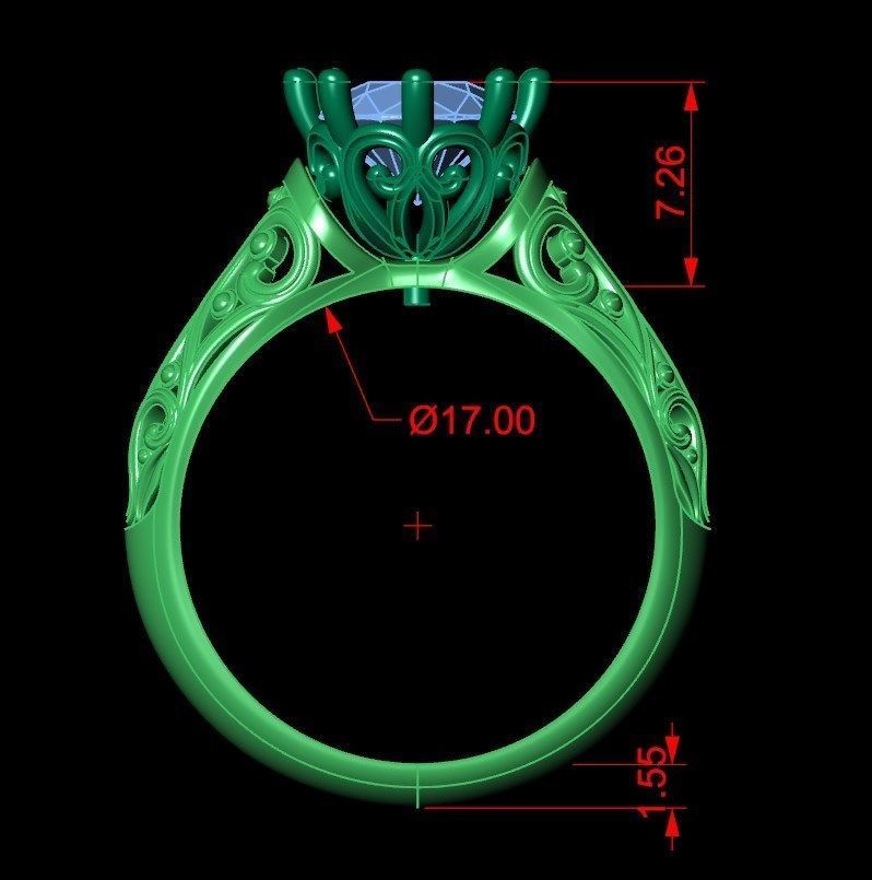 Ring kt156 3D print model_7