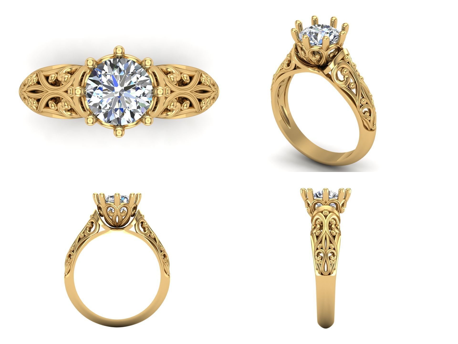 Ring kt156 3D print model_5