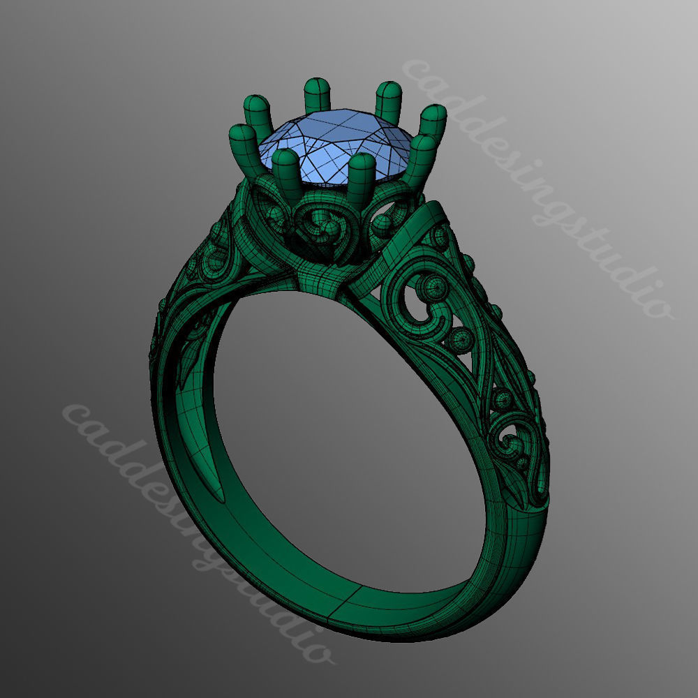 Ring kt156 3D print model_2
