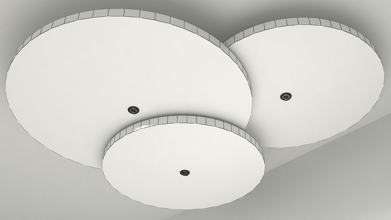 Round suspended ceiling 3D model_5