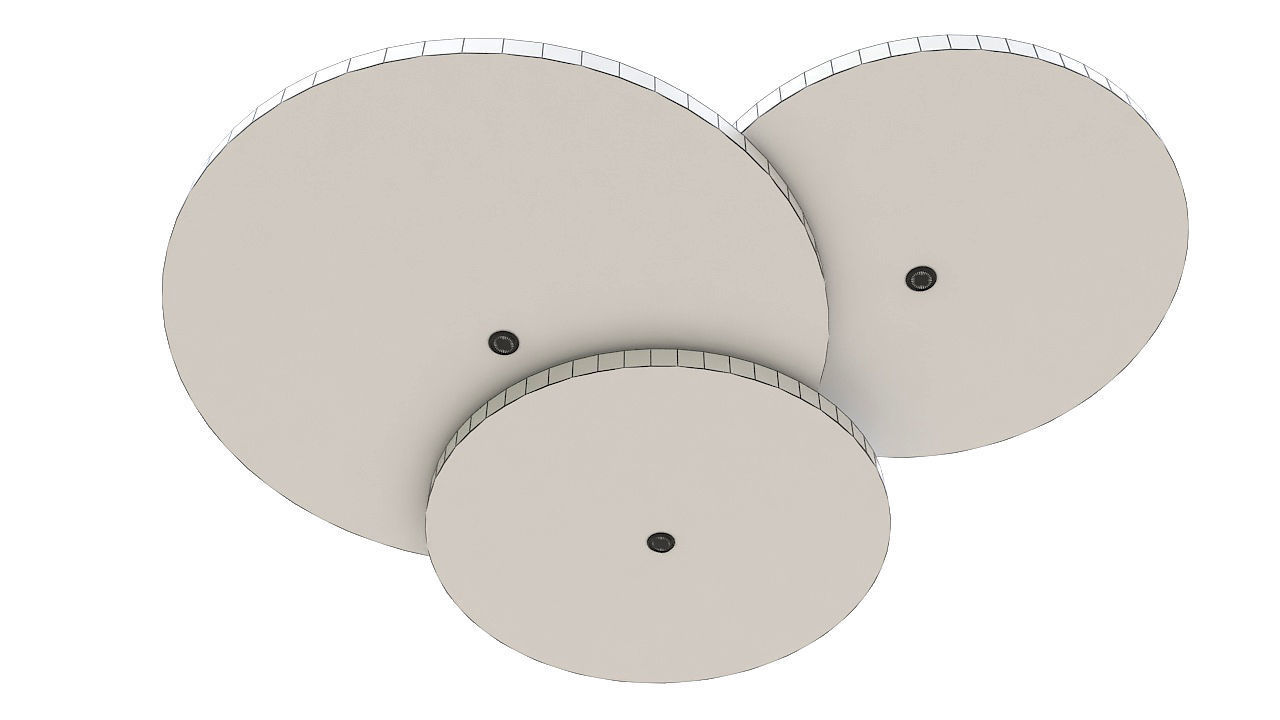 Round suspended ceiling 3D model_7