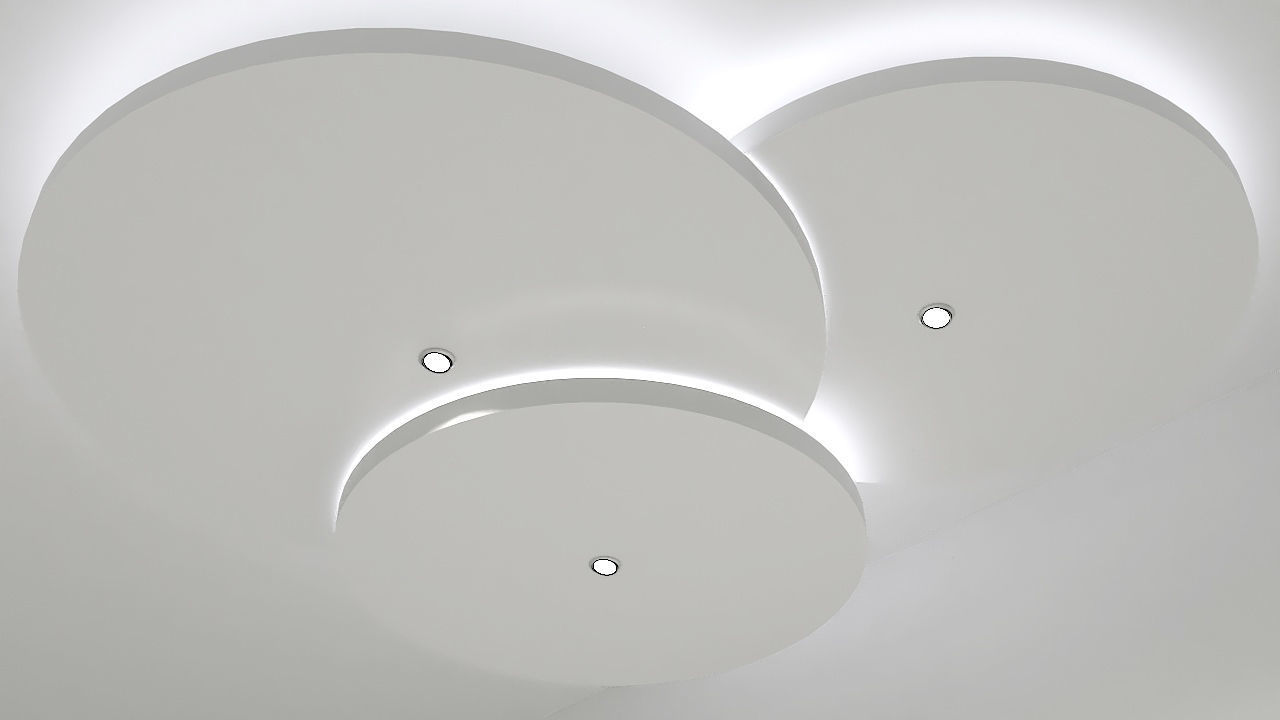 Round suspended ceiling 3D model_4