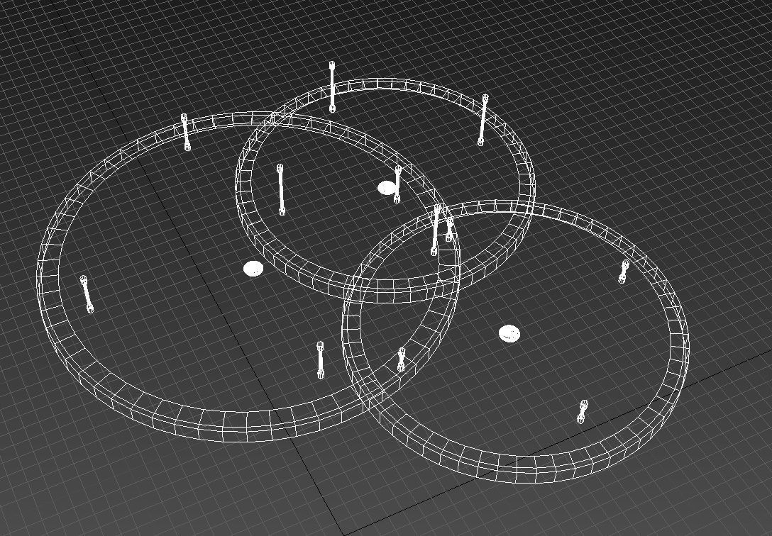 Round suspended ceiling 3D model_12