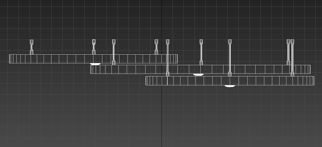 Round suspended ceiling 3D model_10