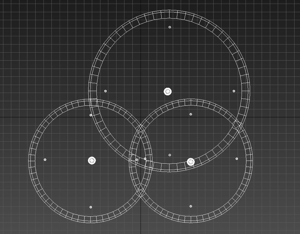 Round suspended ceiling 3D model_9