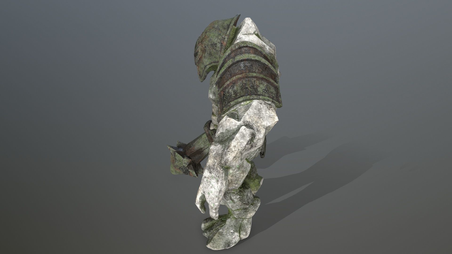 stone monster Low-poly 3D model_12