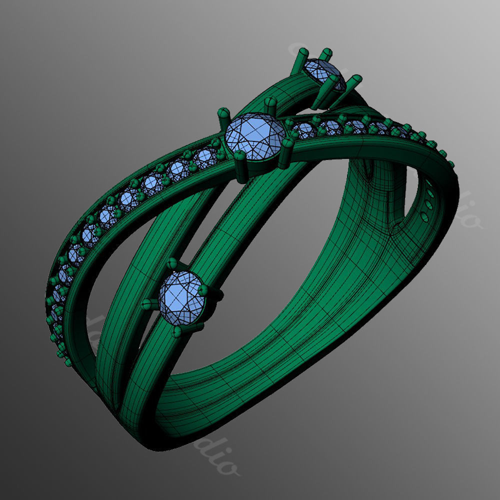 Ring kt154 3D print model_2