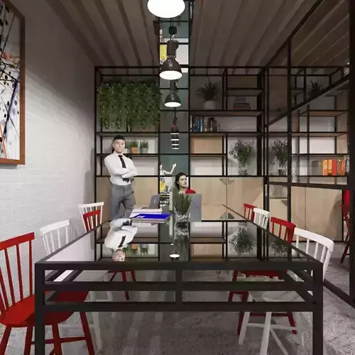 Office and Coffee Shop Interior Design