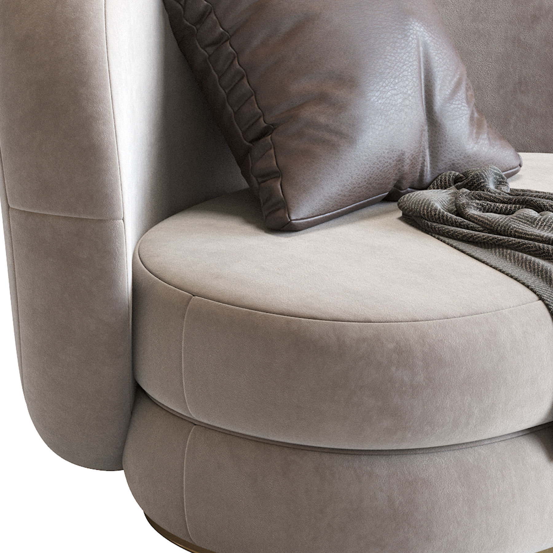 Modern Armchair 3D model_8