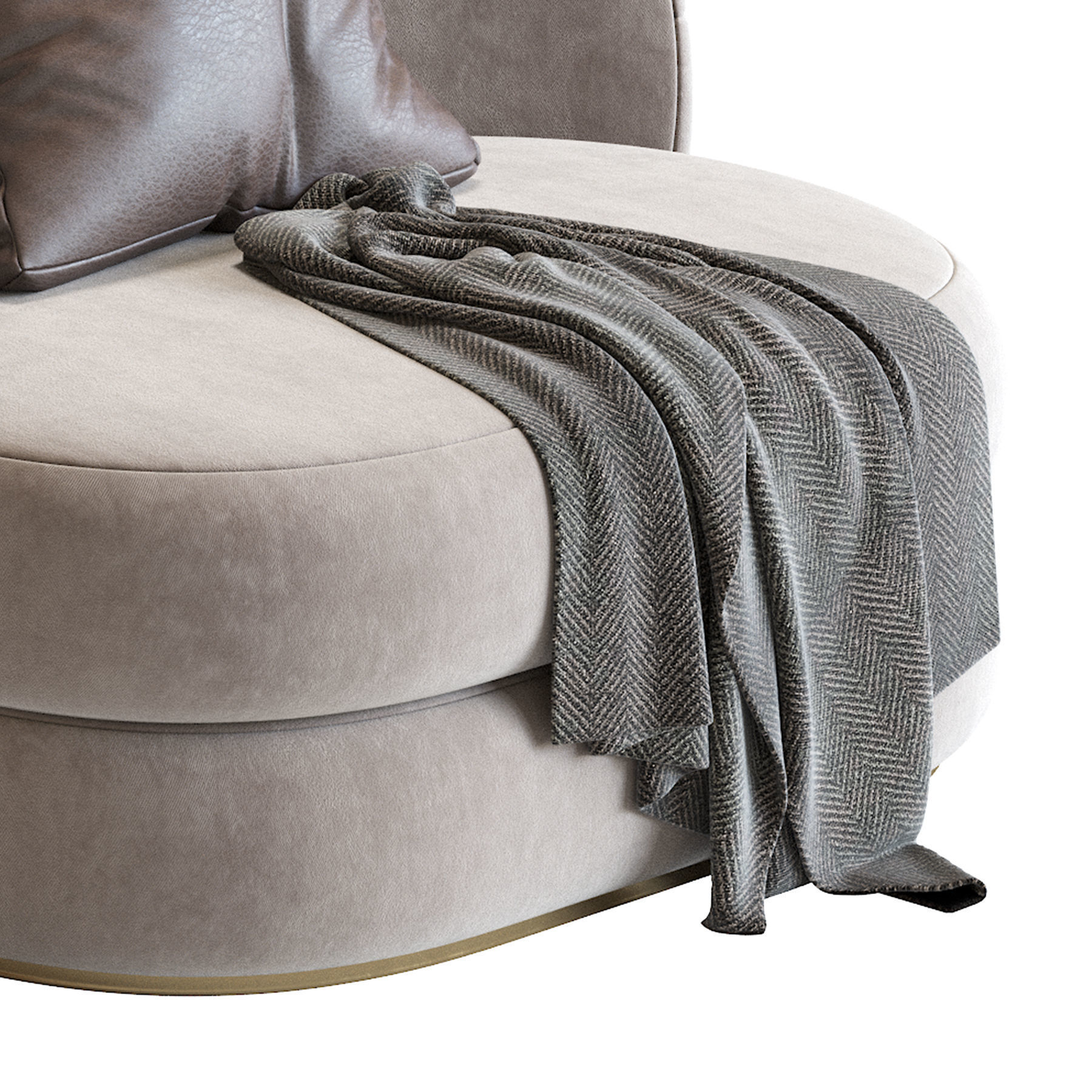 Modern Armchair 3D model_9