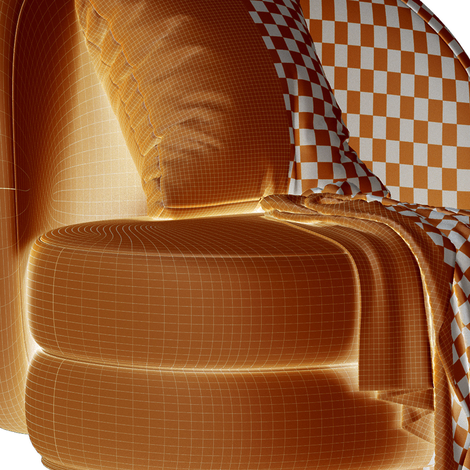 Modern Armchair 3D model_10