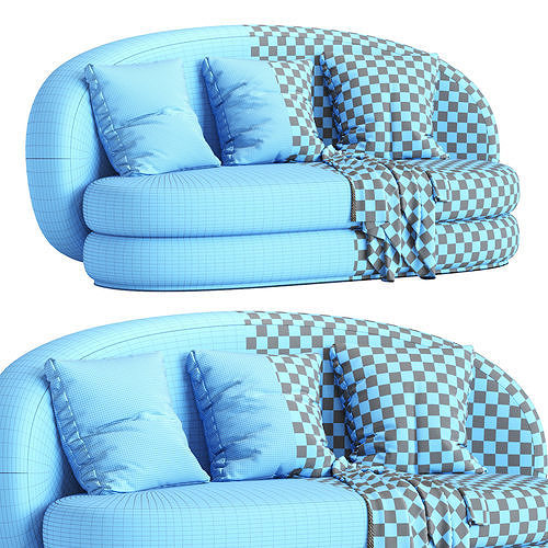 Modern Sofa 3D model 5