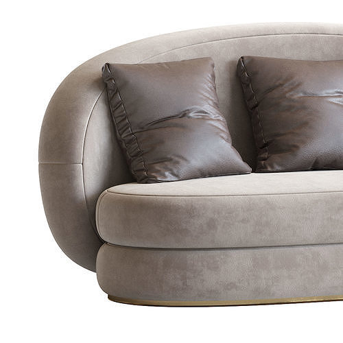 Modern Sofa 3D model 6