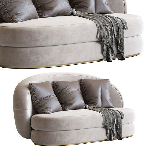 Modern Sofa 3D model 2