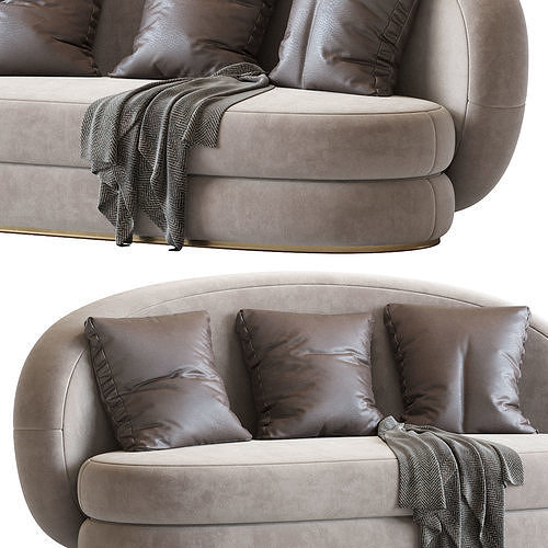 Modern Sofa 3D model 4