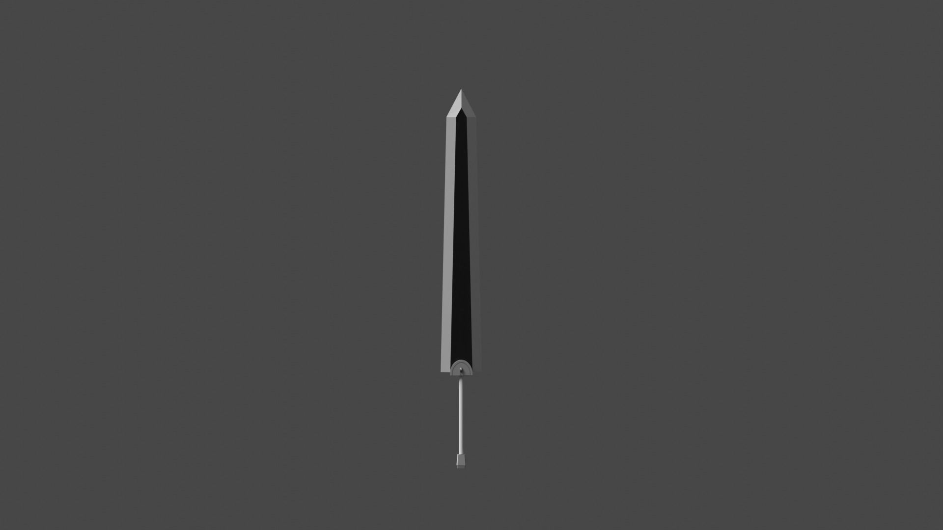 3D printable Berserk Dragonslayer Sword - 3D print model 3D print model_4