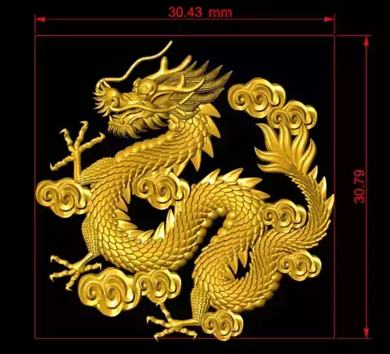Dragon china reliefs style