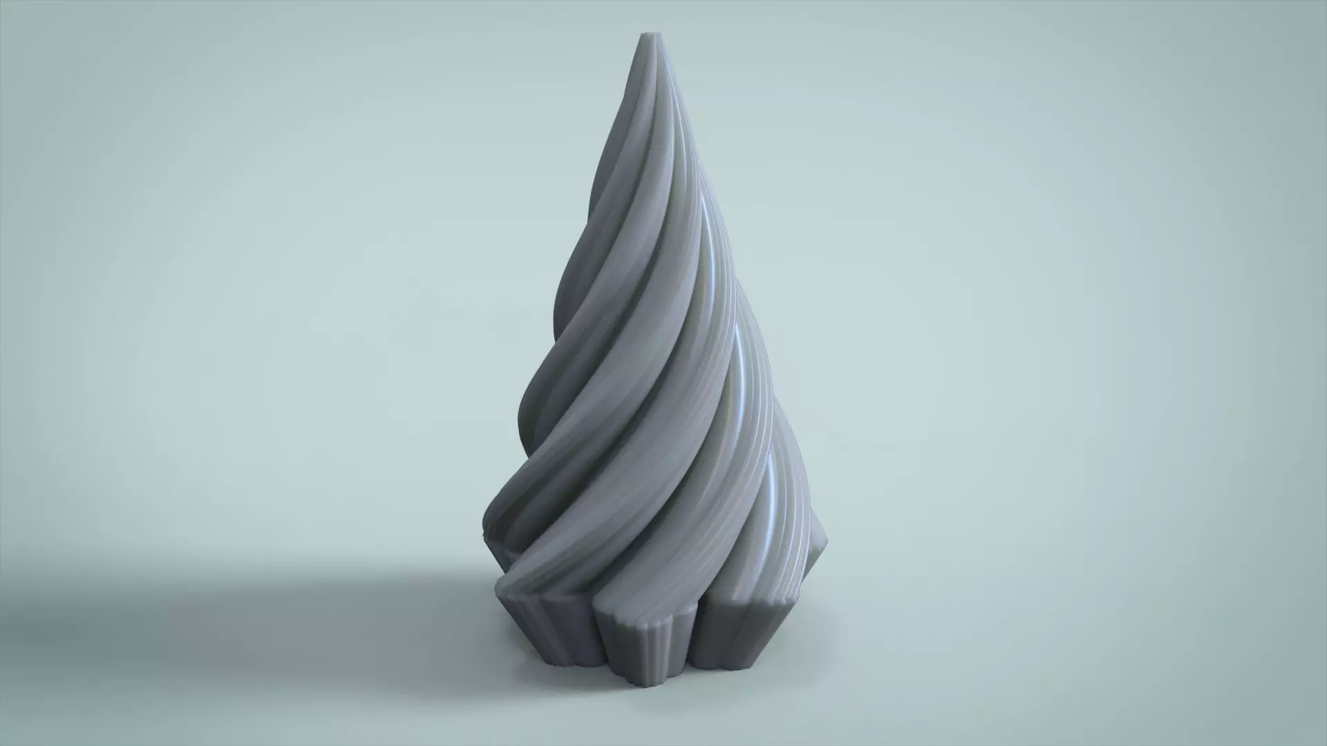 Wave candle for silicone mold 3D print model_0