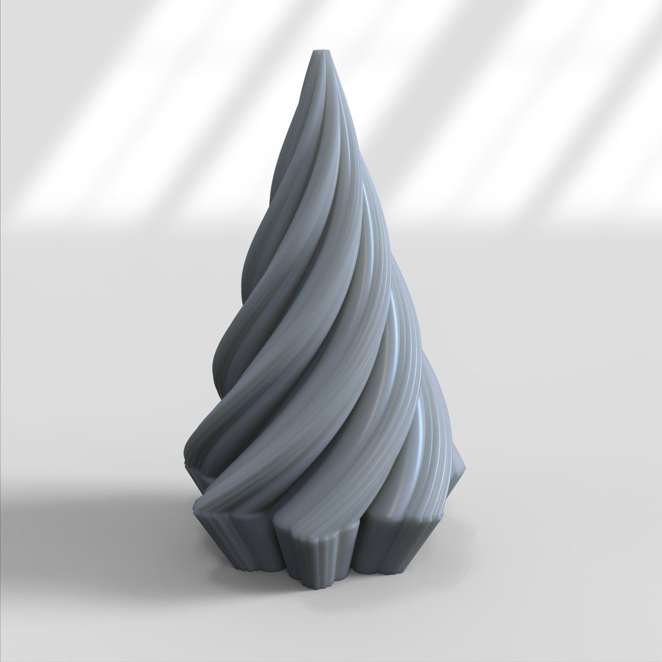 Wave candle for silicone mold 3D print model_7