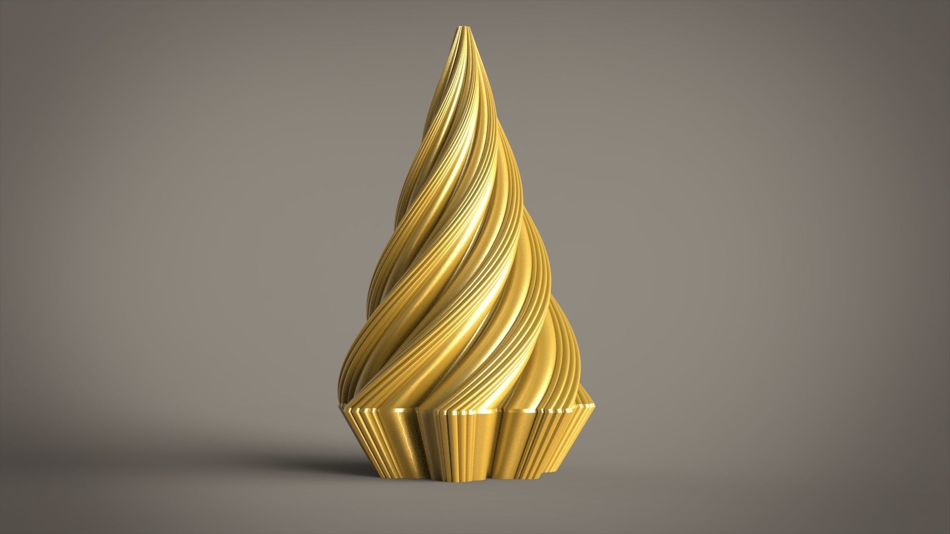 Wave candle for silicone mold 3D print model_1