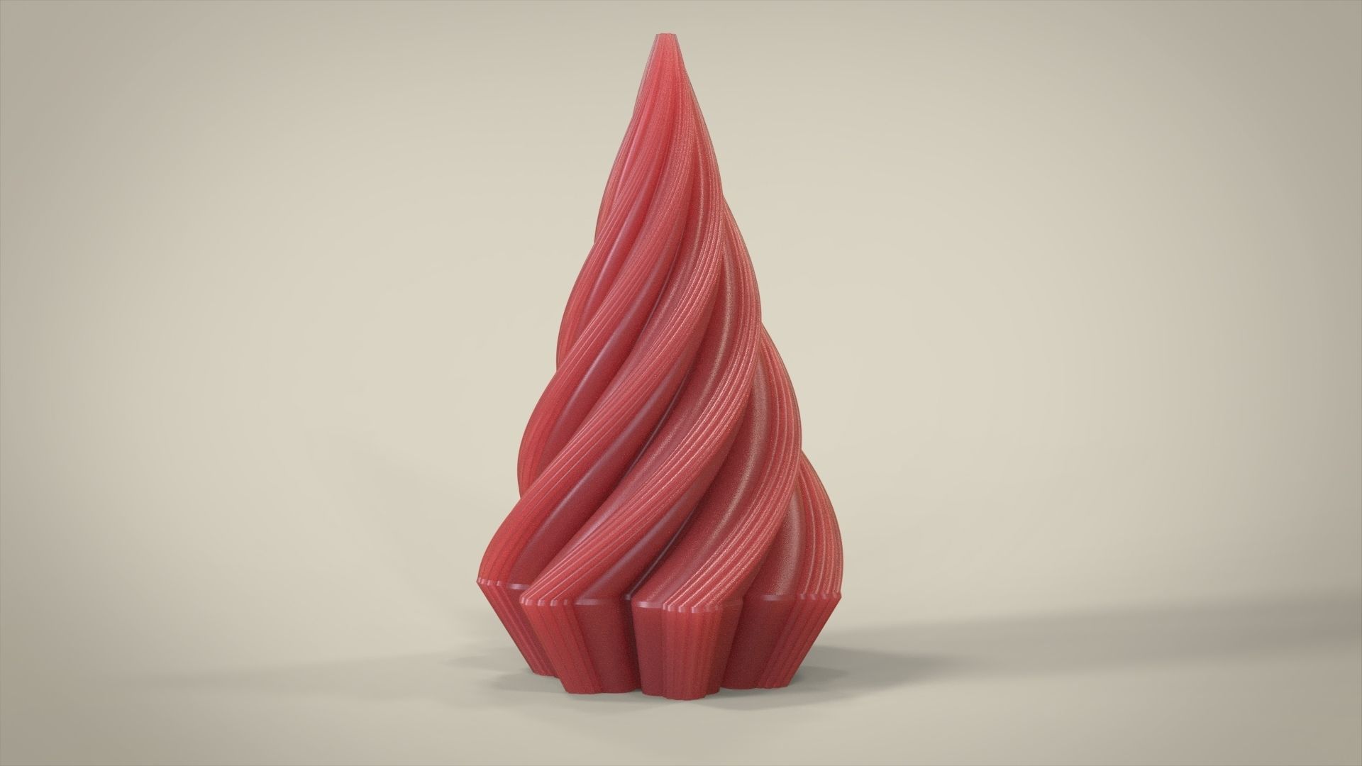 Wave candle for silicone mold 3D print model_5