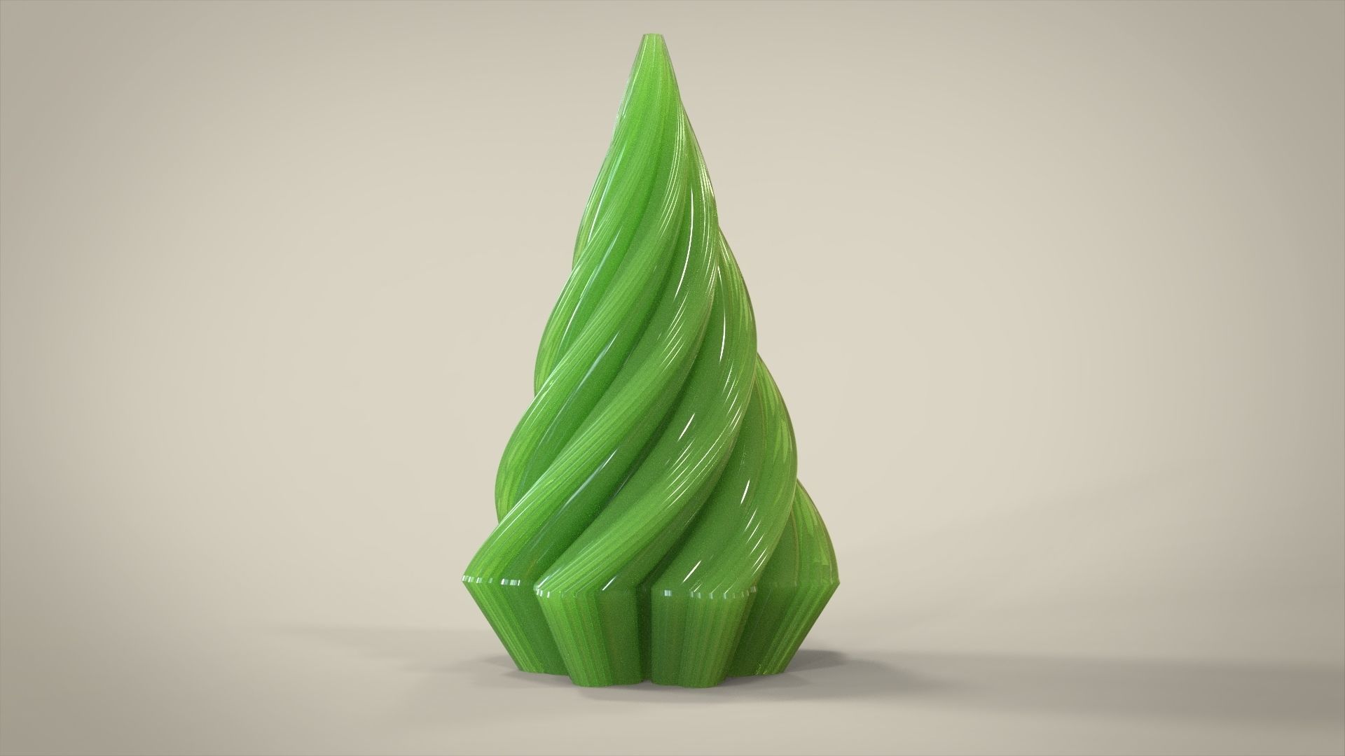 Wave candle for silicone mold 3D print model_6